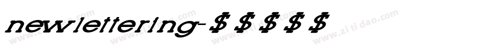 new lettering字体转换